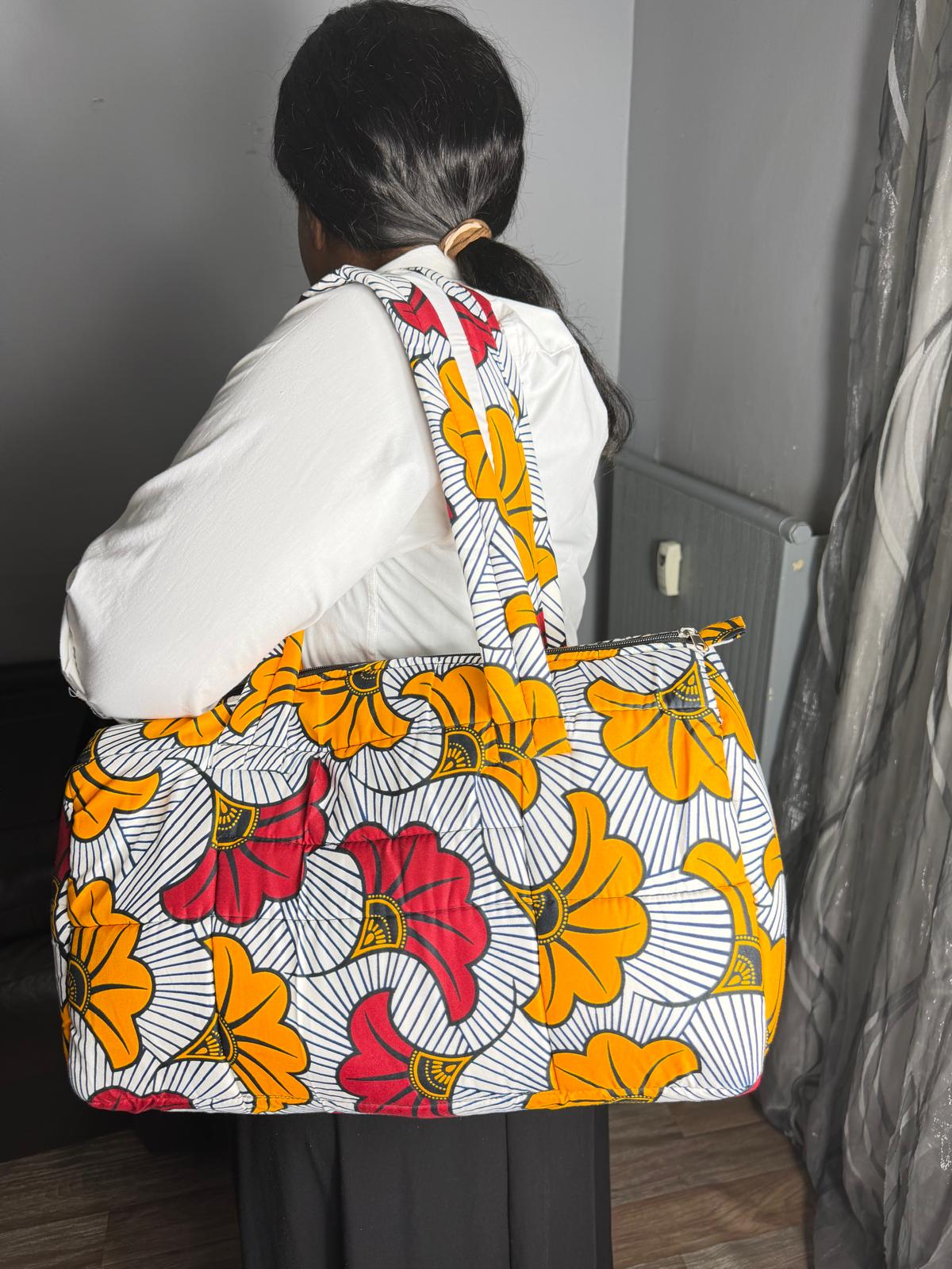 Sac à main Matelassé Spedy sac Wax Ankara,  Pour Femme Wax Africain 100% Coton