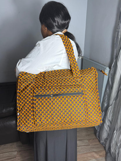 Sac Matelassé Rectangle En  Wax Ankara,  sac Femme Wax Africain 100% Coton
