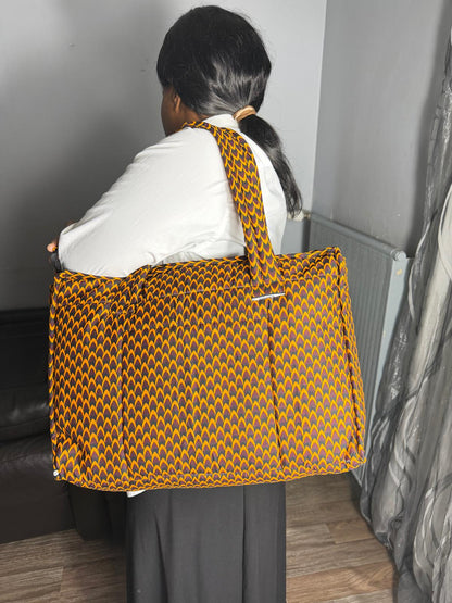 Sac Matelassé Rectangle En  Wax Ankara,  sac Femme Wax Africain 100% Coton
