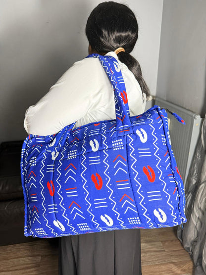 Sac Matelassé Rectangle En  Wax Ankara,  sac Femme Wax Africain 100% Coton