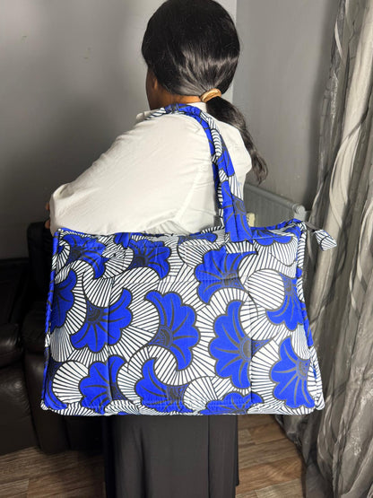 Sac Matelassé Rectangle En  Wax Ankara,  sac Femme Wax Africain 100% Coton