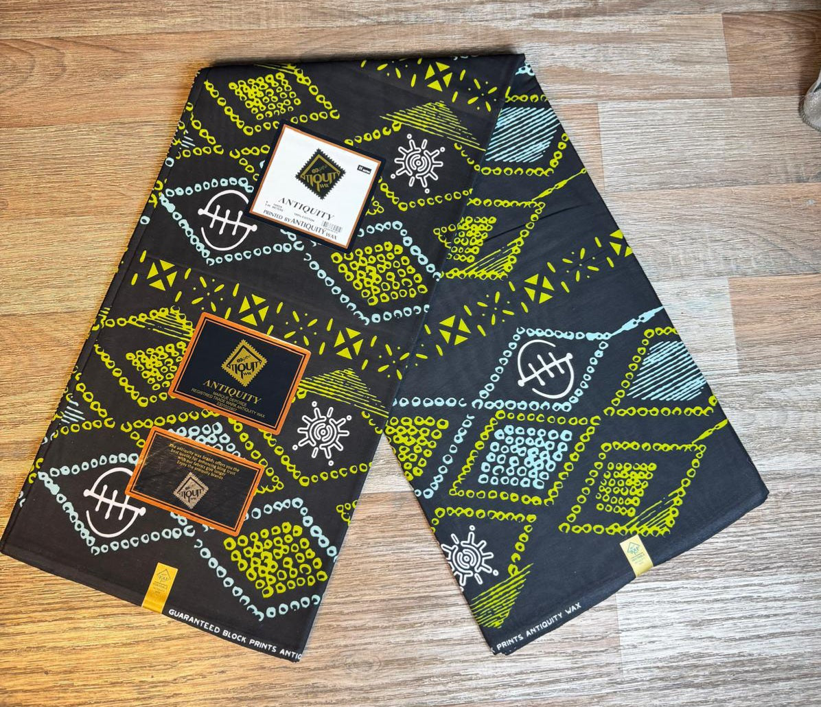 Tissus Wax 1 a 6 yards Wax Africain Wax 100% Coton