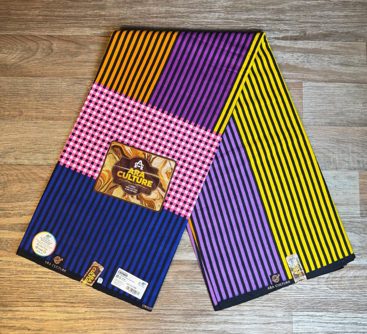 Tissus Wax 1 a 6 yards Wax Africain Wax 100% Coton