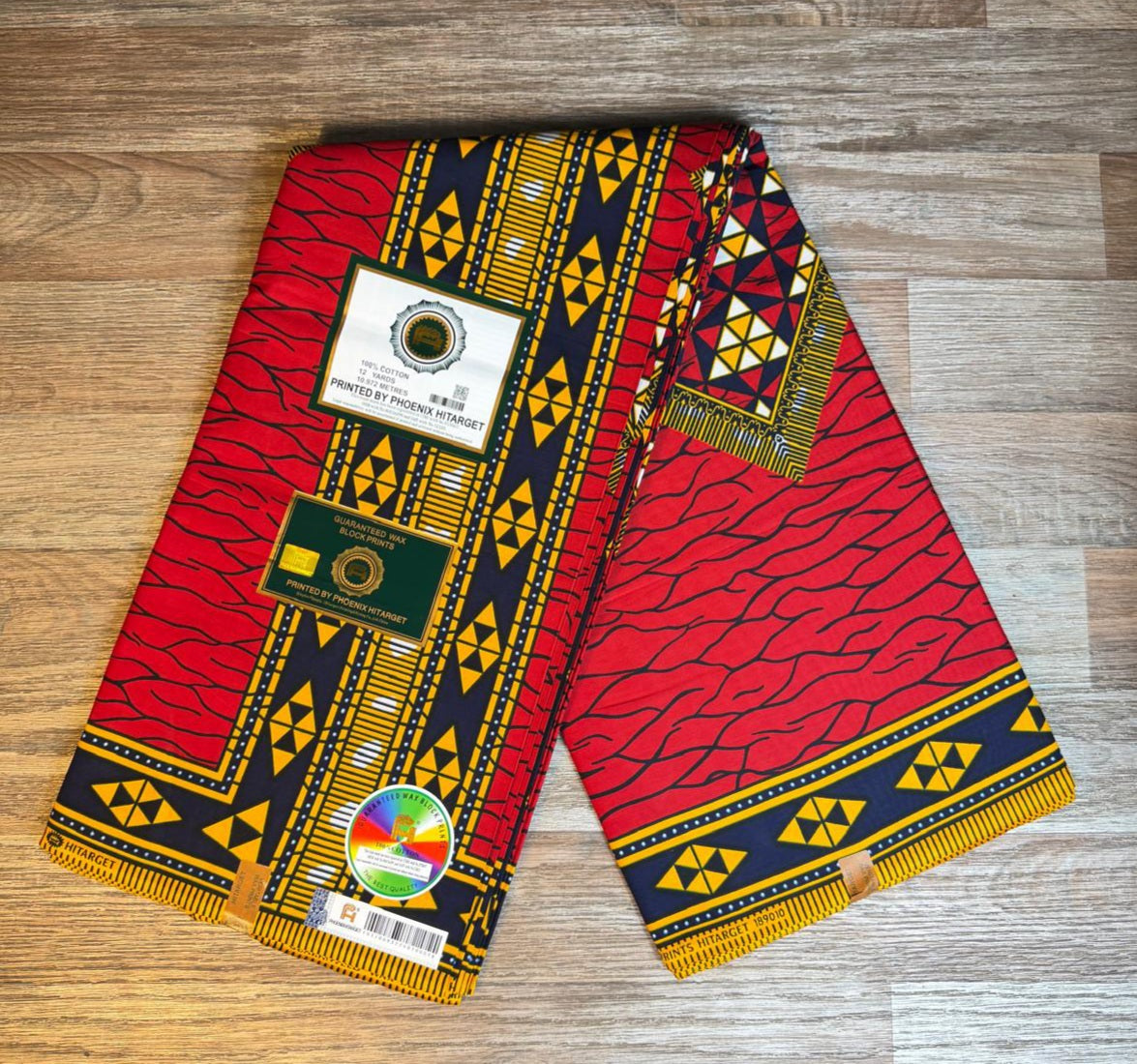Tissus Wax 1 a 12 yards Wax Africain Wax 100% Coton