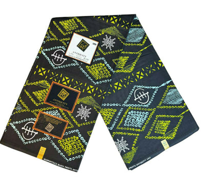 Tissus Wax 1 a 6 yards Wax Africain Wax 100% Coton