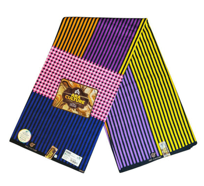 Tissus Wax 1 a 6 yards Wax Africain Wax 100% Coton