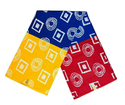 Tissus Wax 1 a 6 yards Wax Africain Wax 100% Coton