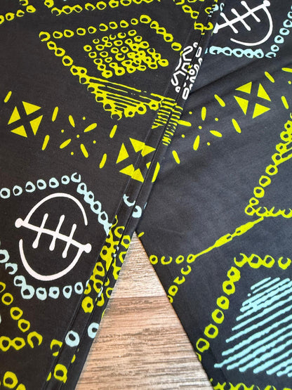 Tissus Wax 1 a 6 yards Wax Africain Wax 100% Coton
