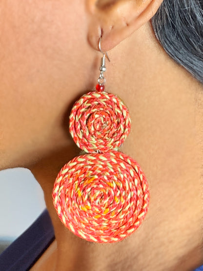 Raffia earrings