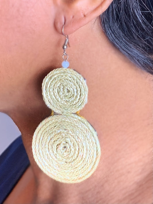 Raffia earrings