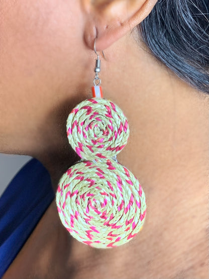 Raffia earrings