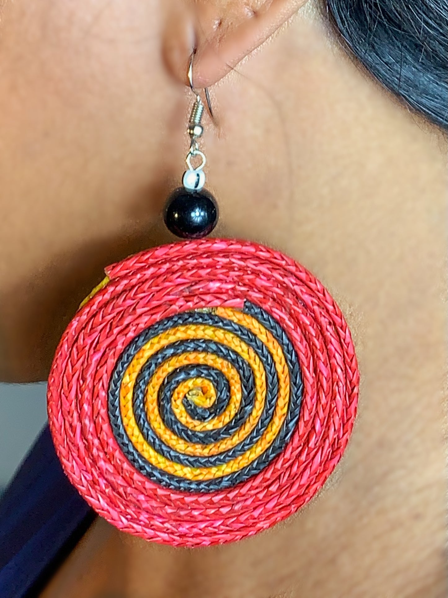 Handmade Raffia Earrings | Natural Elegance and Originality