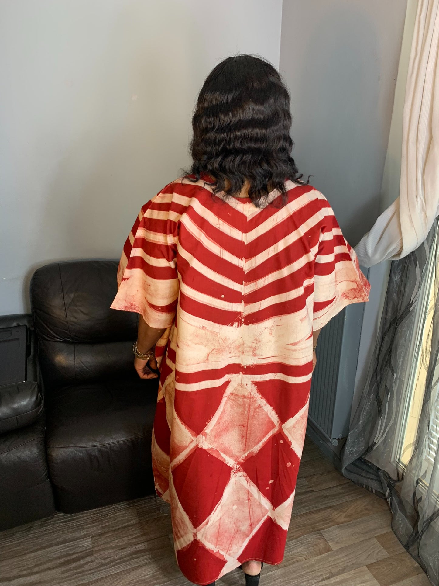 Robe Longue Batik Rouge