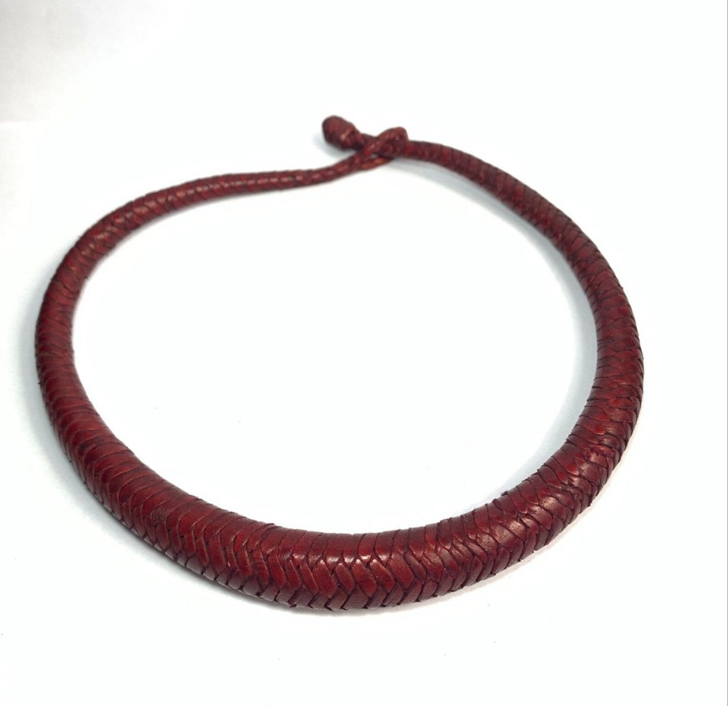 Guongue Braided Leather Necklace from Burkina Faso | Unique and Elegant Jewelry