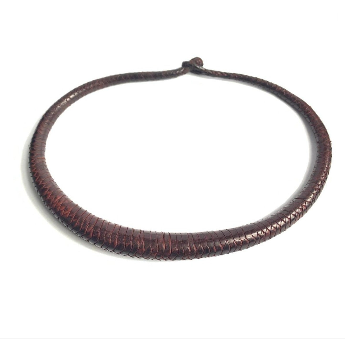 Guongue Braided Leather Necklace from Burkina Faso | Unique and Elegant Jewelry