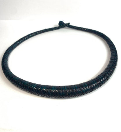 Guongue Braided Leather Necklace from Burkina Faso | Unique and Elegant Jewelry