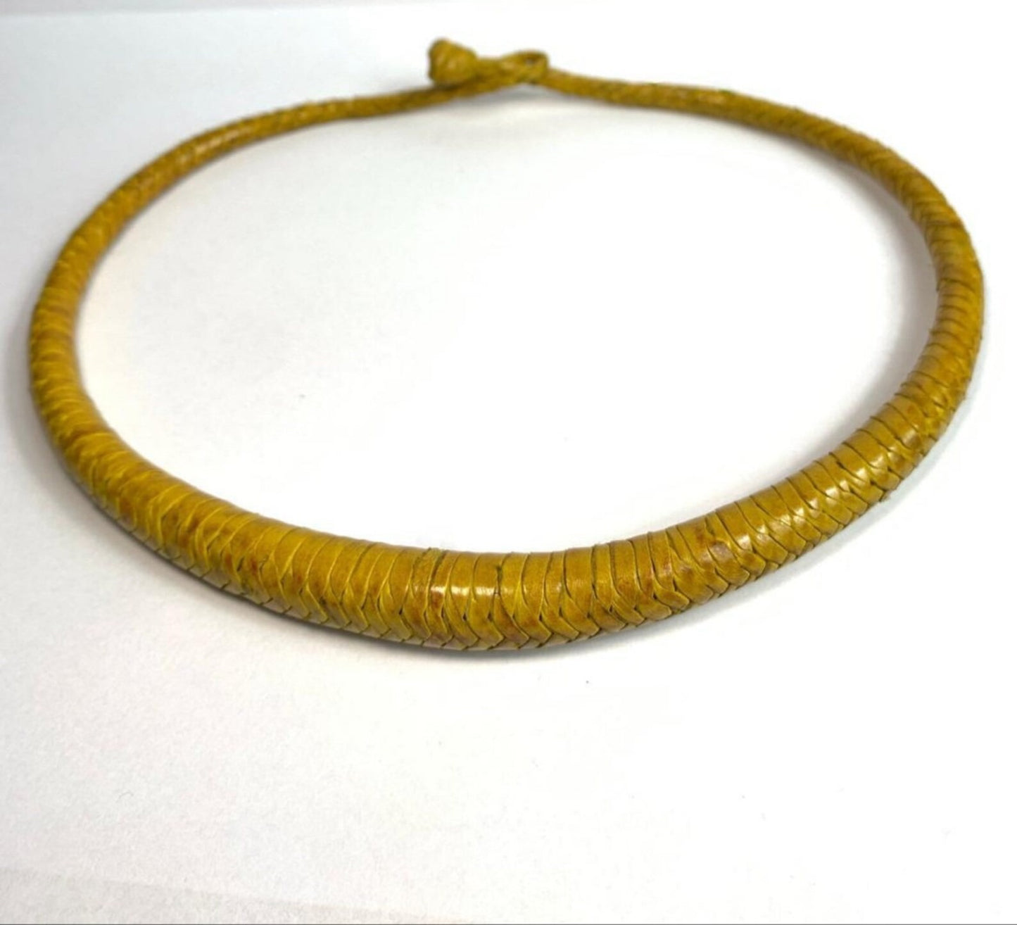 Guongue Braided Leather Necklace from Burkina Faso | Unique and Elegant Jewelry