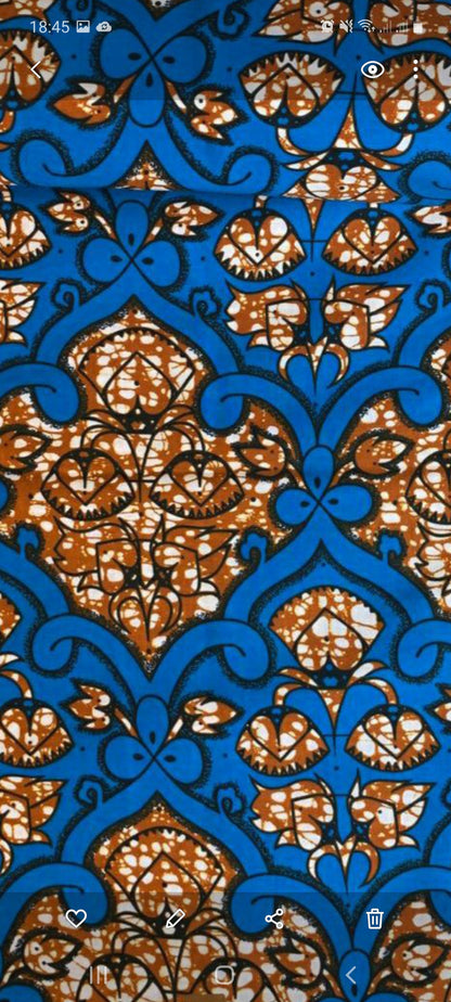 Tissus Wax Africain 100% Coton Ankara 1 à 12 yards Wax Hitarget   Ankara