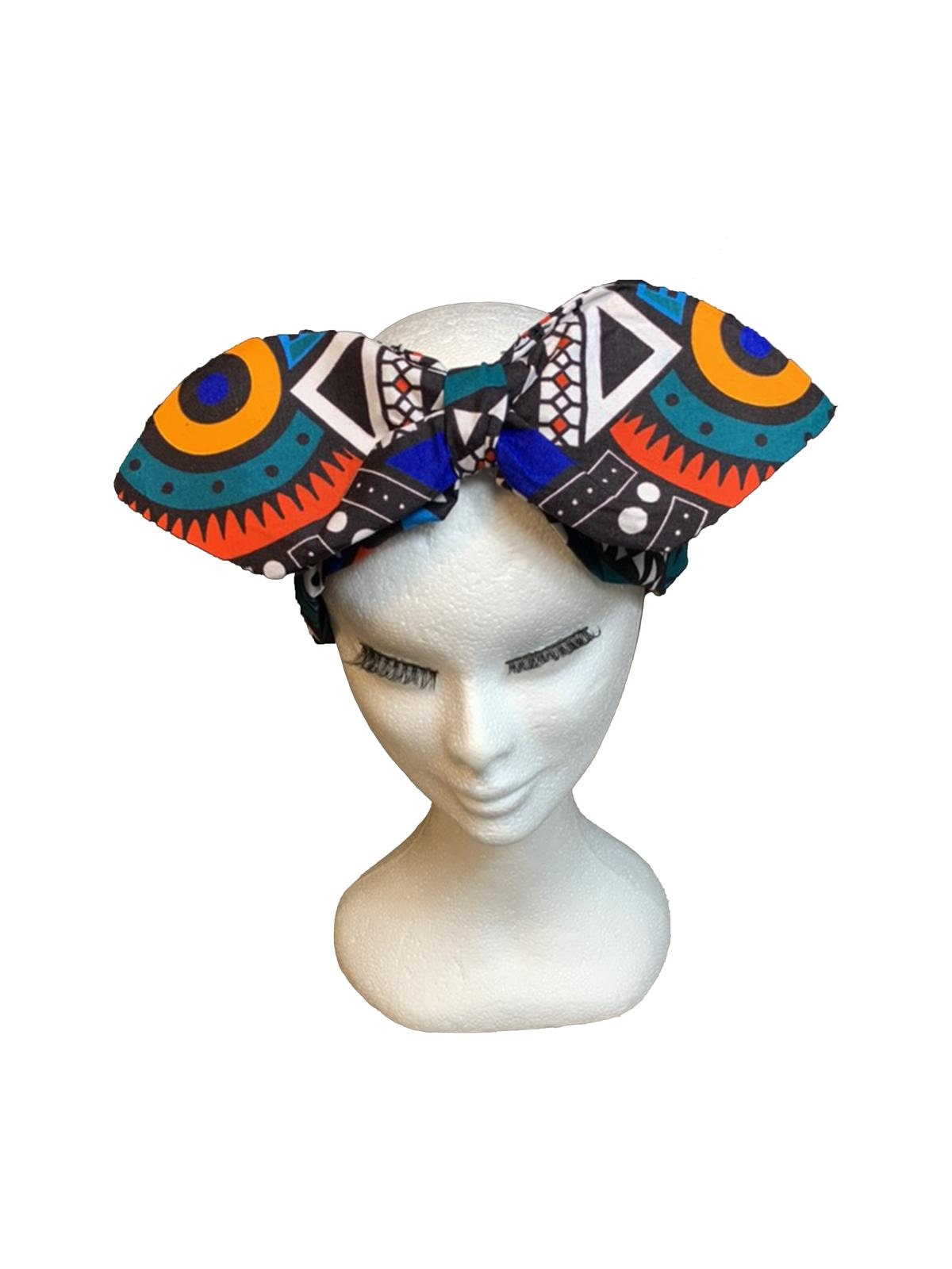 Wachs-Krawatten-Stirnband | Modeaccessoire aus afrikanischem Stoff