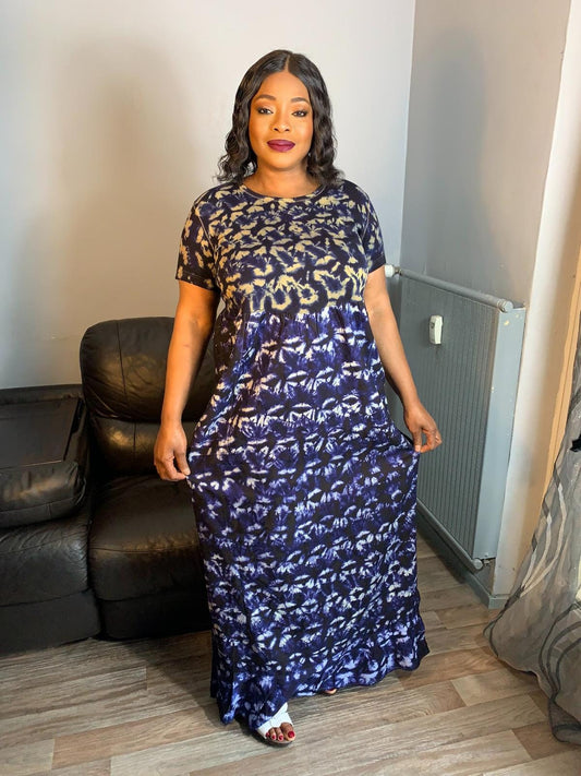 Indiré Tye and Dye T-Shirt-Kleid