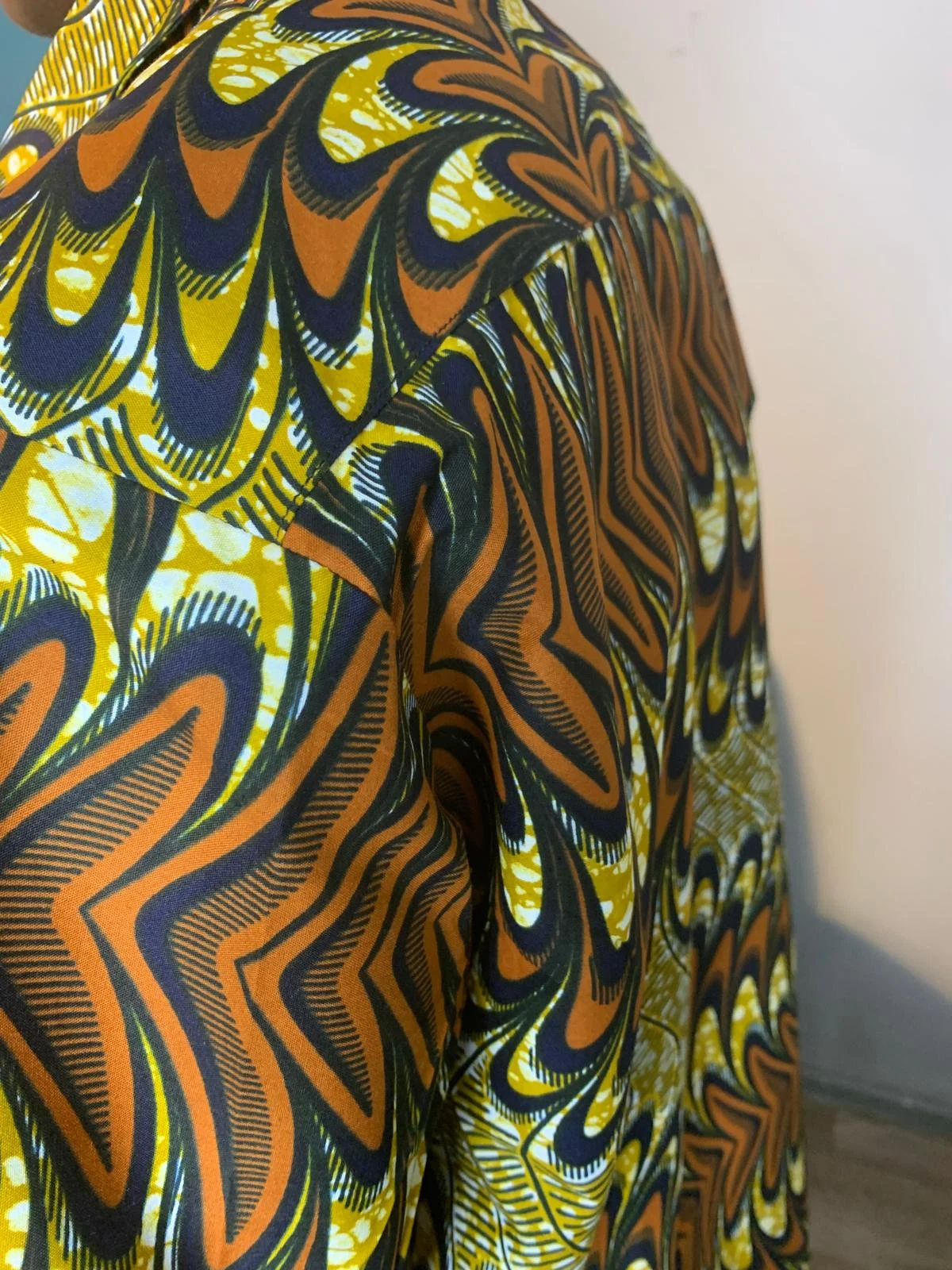 African Wax Shirts for Men Ankara Batik