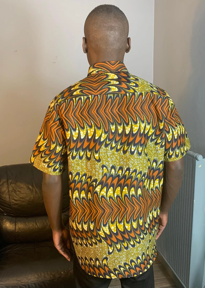 African Wax Shirts for Men Ankara Batik