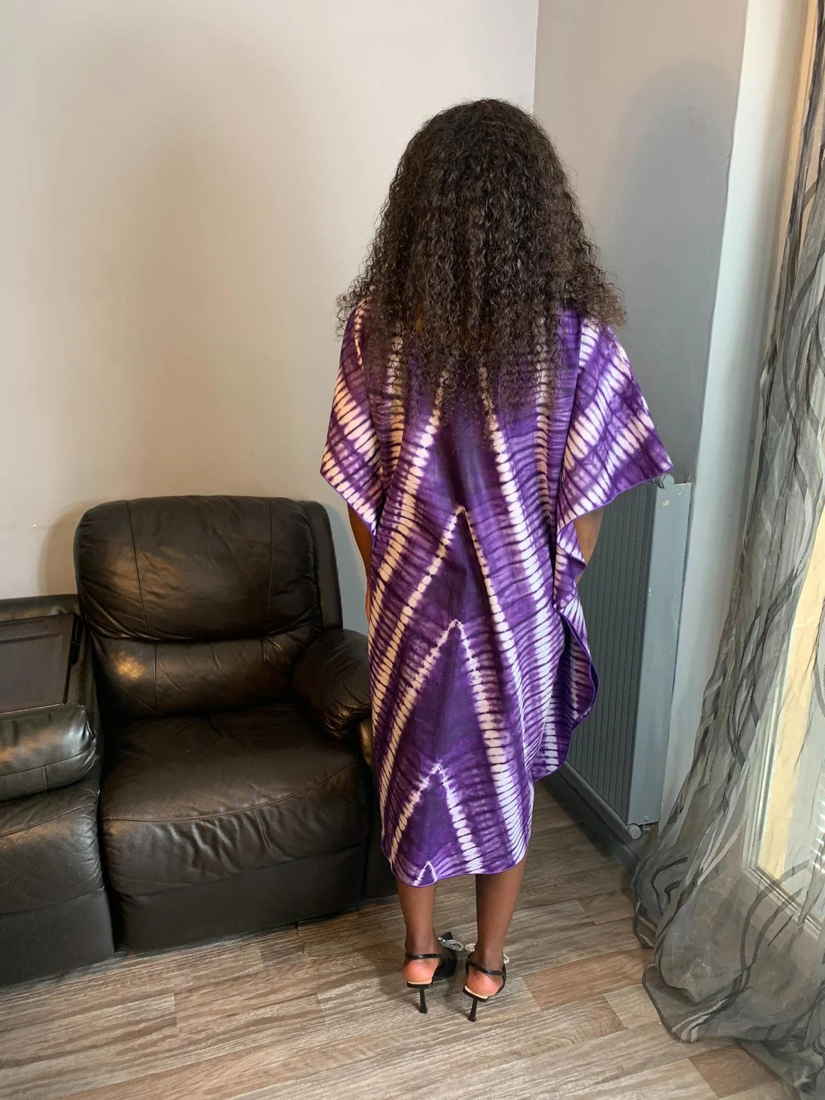 Robe Violette Kampala Adire