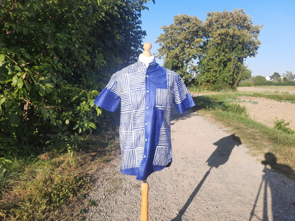 Chemise Homme Batik Bazin Adire Kampala