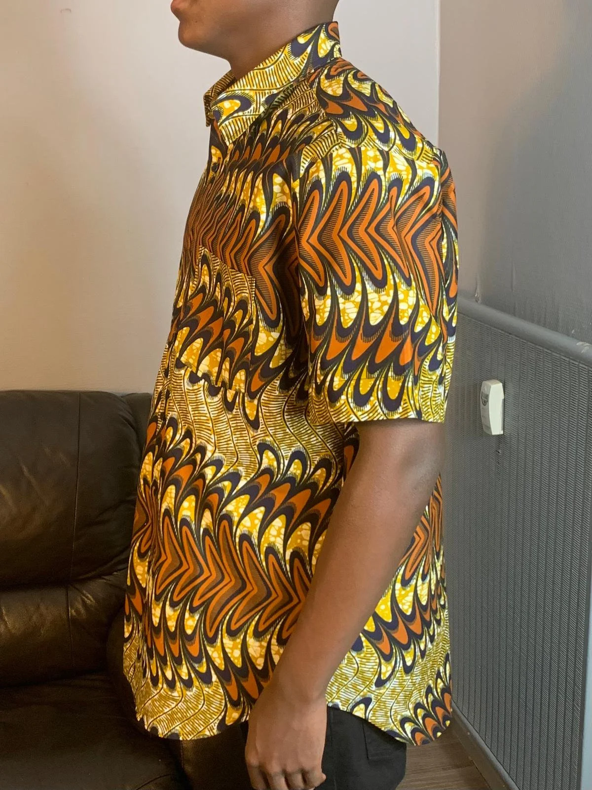 African Wax Shirts for Men Ankara Batik