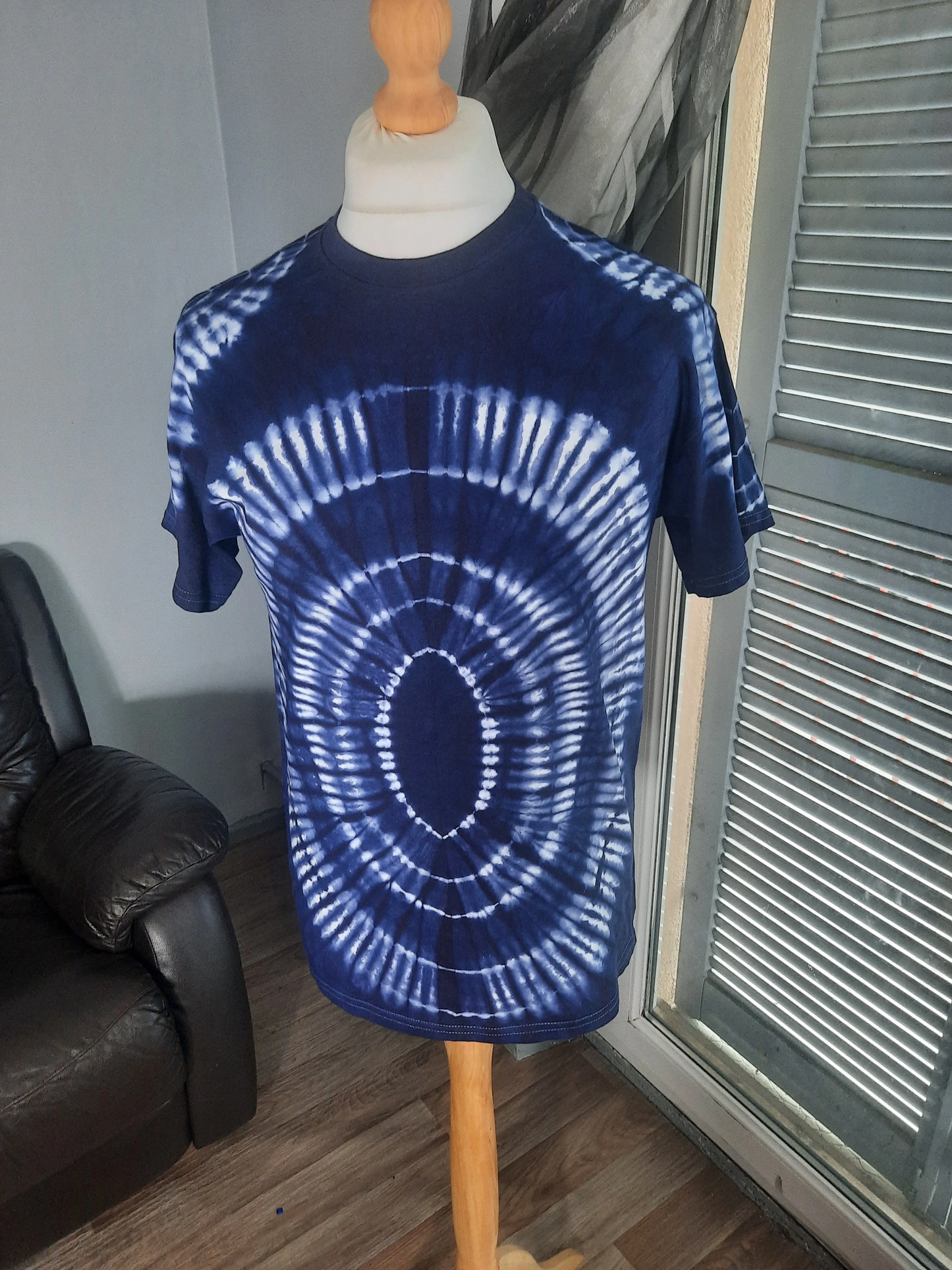 T-Shirt Indigo Tye and Dye Adire