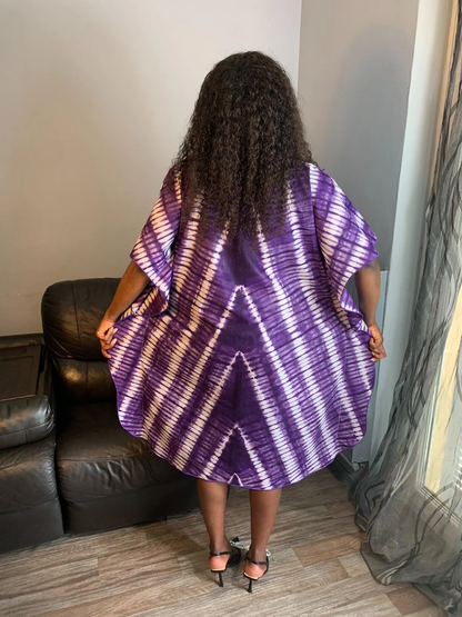 Robe Violette Kampala Adire