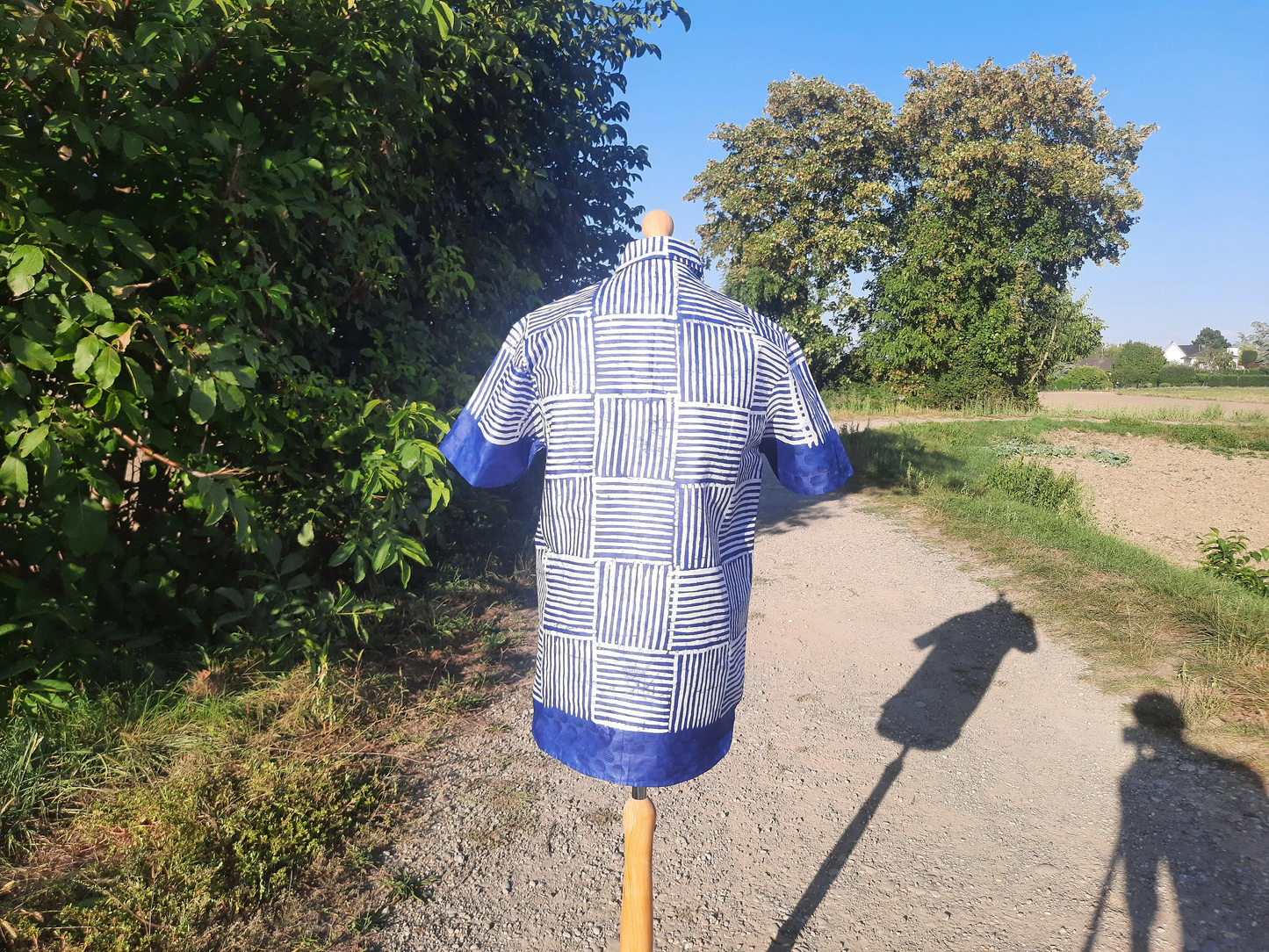 Chemise Homme Batik Bazin Adire Kampala