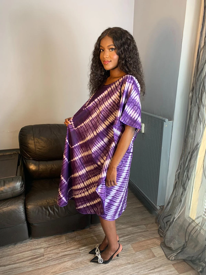 Robe Violette Kampala Adire