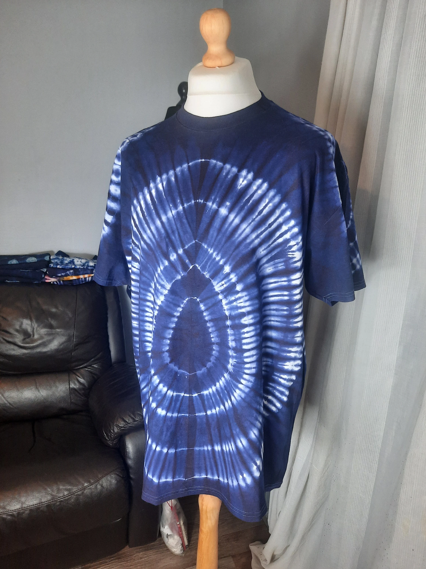 Indigo Tye and Dye Batik Adire T-shirt