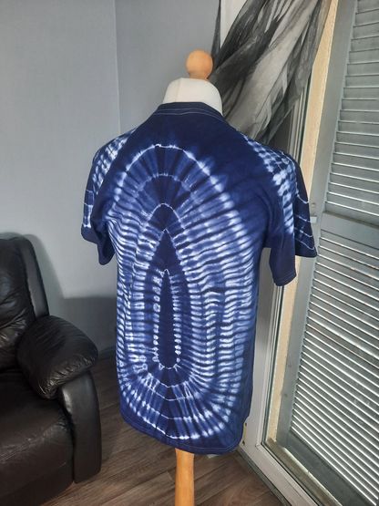 T-Shirt Indigo Tye and Dye Adire