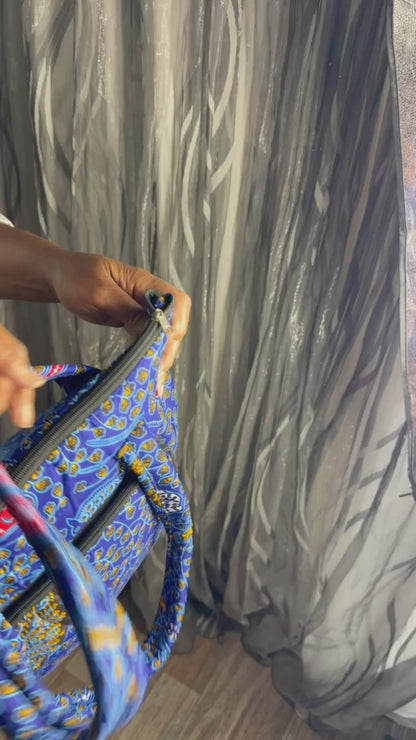 Sac à main Matelassé  Sac Wax Ankara,  Pour Femme  Wax Africain 100% Coton
