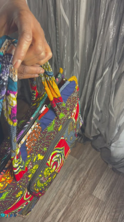 Sac Matelassé Wax Ankara Sac Femme Wax Africain 100% Coton