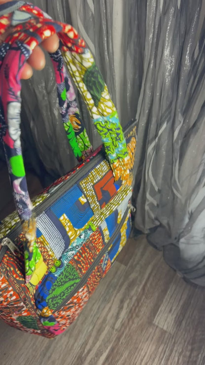 Sac Matelassé Wax Ankara Sac Femme Wax Africain 100% Coton