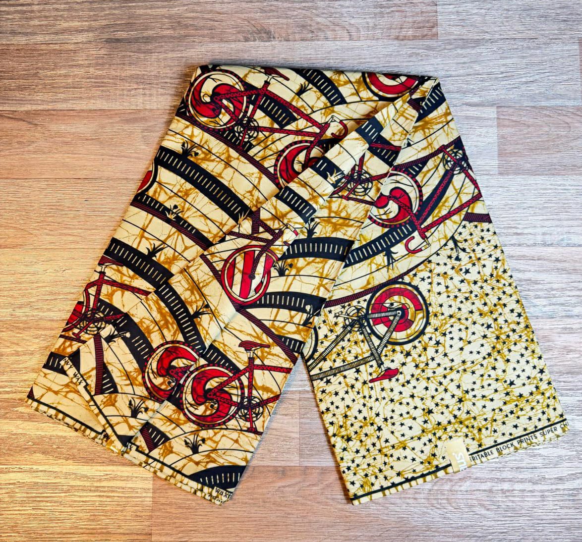 Tissus Wax Africain Ankara 6 yards Wax Chiganvy 100% Coton
