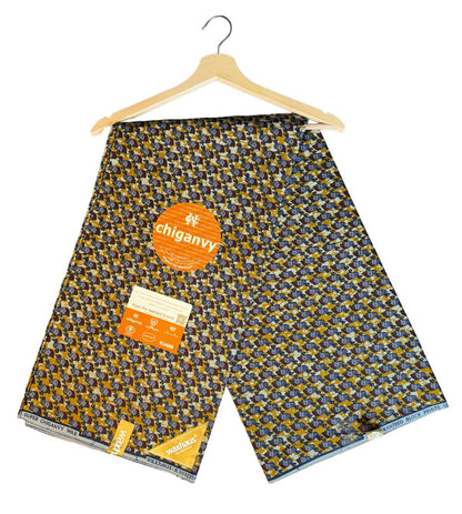 Tissus Wax Africain Ankara 6 yards Wax "Chiganvy" 100% Coton"