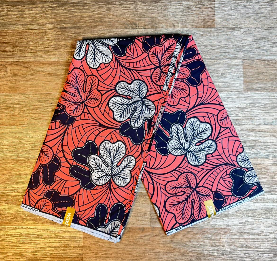 Tissus Wax Africain Ankara 6 yards Wax Chiganvy 100 % Coton