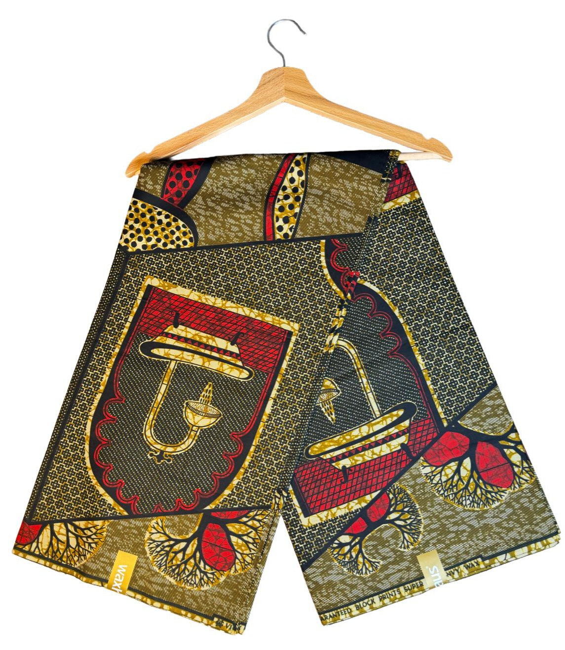 Tissus Wax Africain Ankara 6 yards Wax "Chiganvy" 100% Coton"
