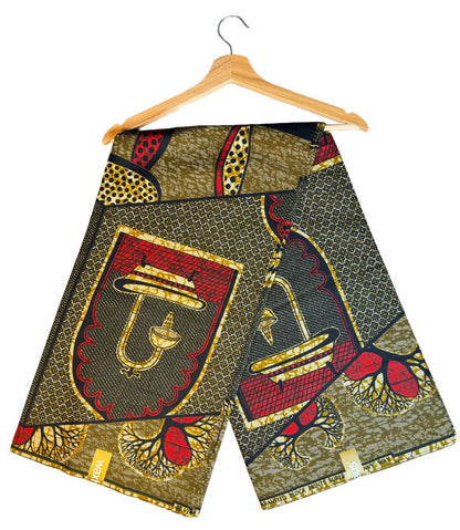 Tissus Wax Africain Ankara 6 yards Wax "Chiganvy" 100% Coton"