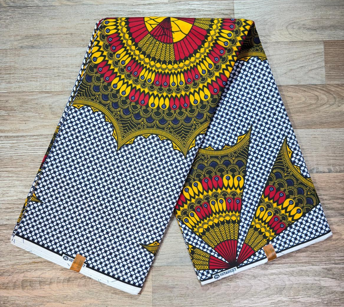 Tissus Wax 1 a 12 yards Wax Africain Wax 100% Coton