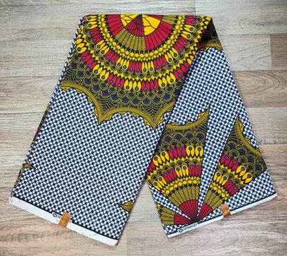 Tissus Wax 1 a 12 yards Wax Africain Wax 100% Coton