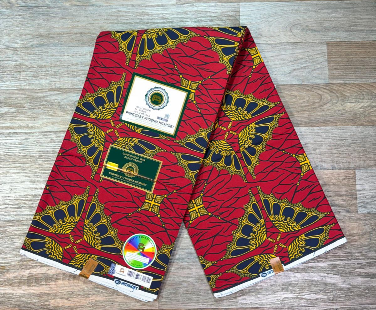 Tissus Wax 1 a 12 yards Wax Africain Wax 100% Coton