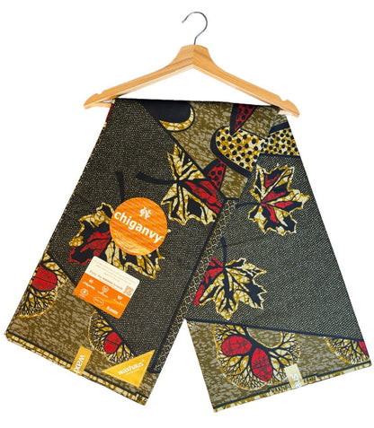 Tissus Wax Africain Ankara 6 yards Wax "Chiganvy" 100% Coton"