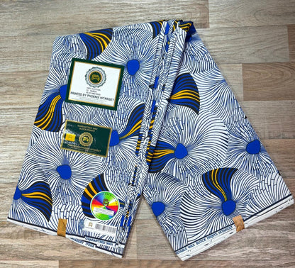 Tissus Wax 1 a 12 yards Wax Africain Wax 100% Coton