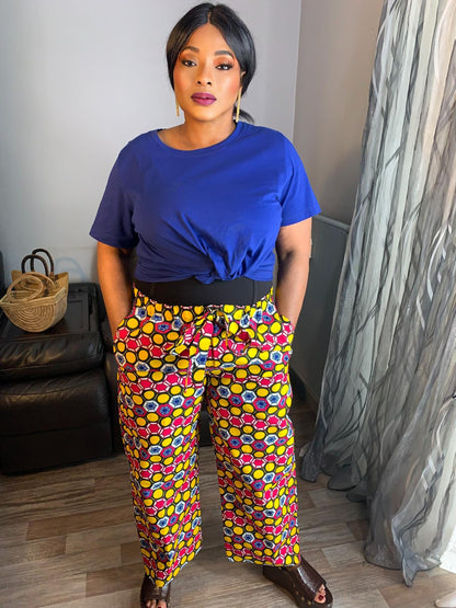 Pantalon Wax Tailleur Mixte motifs : Multicolore